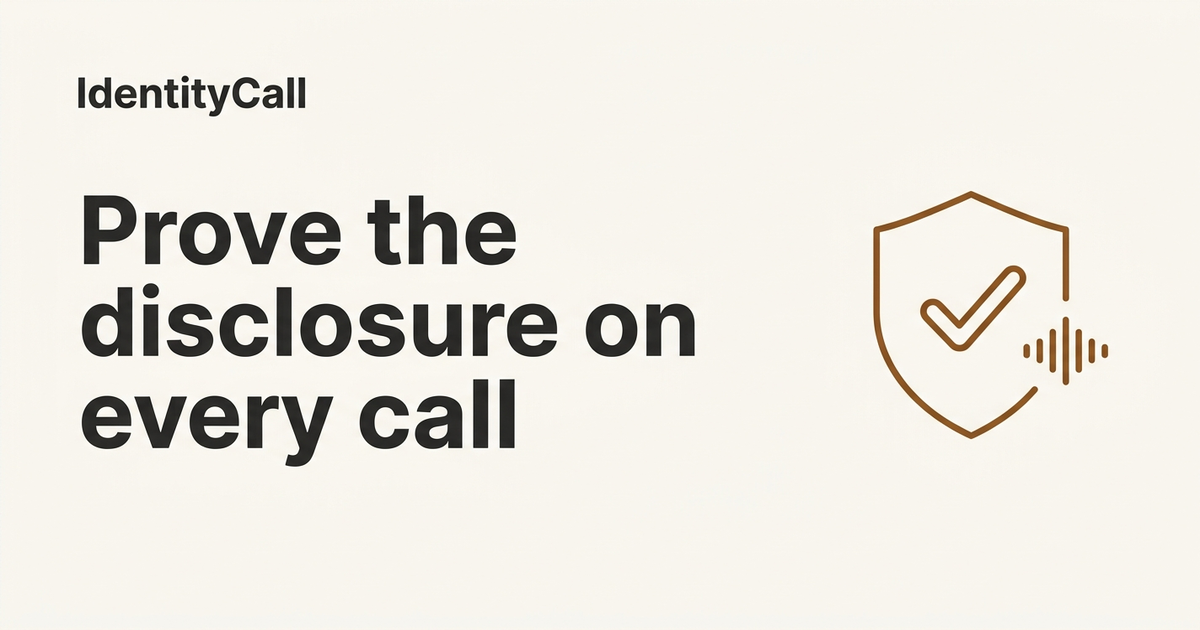 Mini-Miranda and the FDCPA: Detecting Missing Disclosures on Every Call